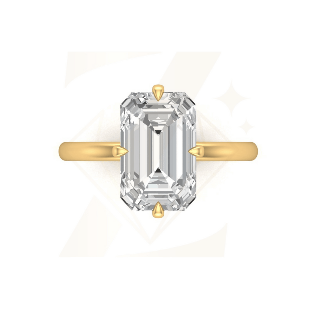 5.35 CTW Emerald Cut Ring