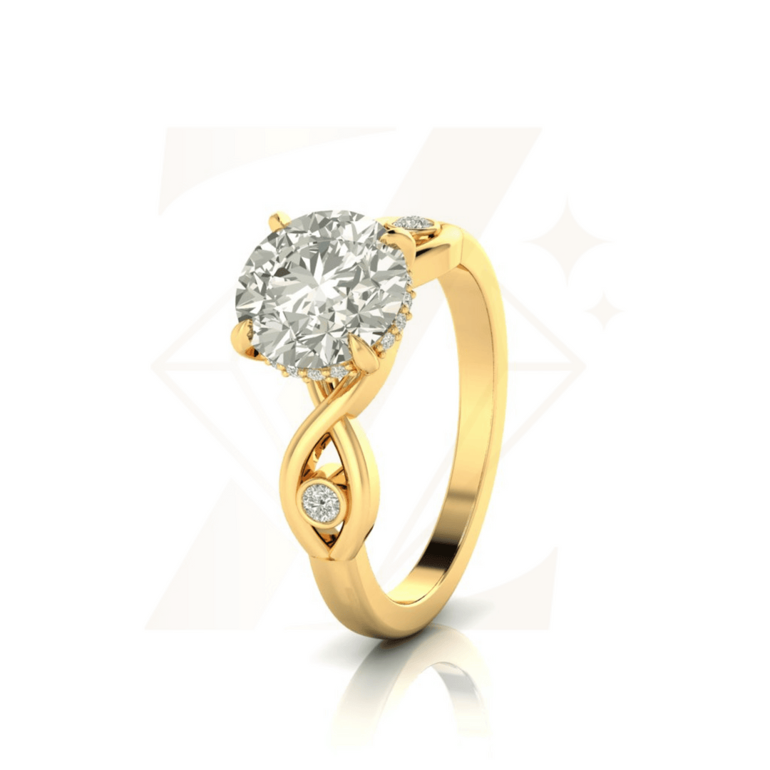 2.74 CTW Round Cut Ring - Zuvelio.com
