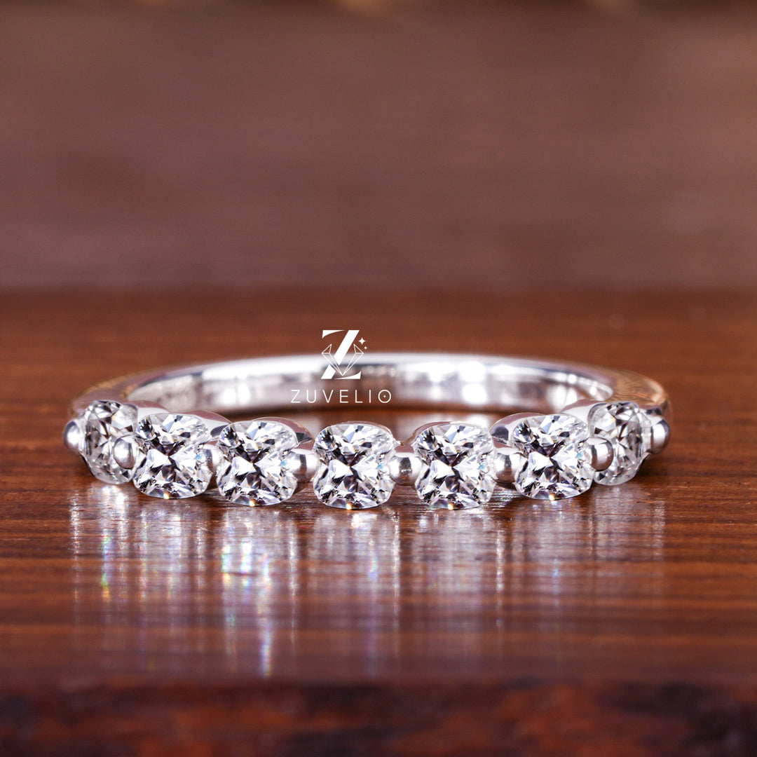 Cushion Cut Moissanite Band - Zuvelio.com