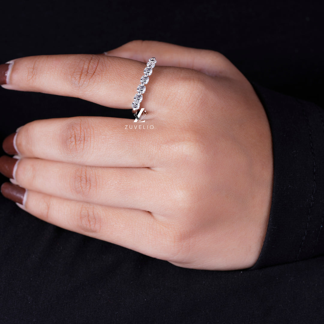Cushion Cut Moissanite Band - Zuvelio.com