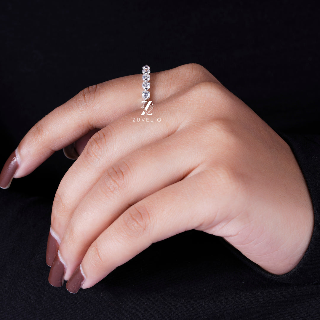 Cushion Cut Moissanite Band - Zuvelio.com