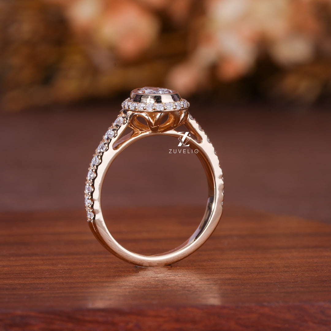 1.18 Ct Pear Cut Engagement Ring - Zuvelio.com