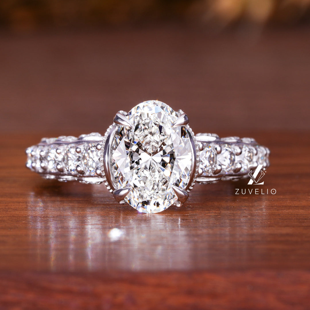 Oval Cut Diamond Ring - Zuvelio.com