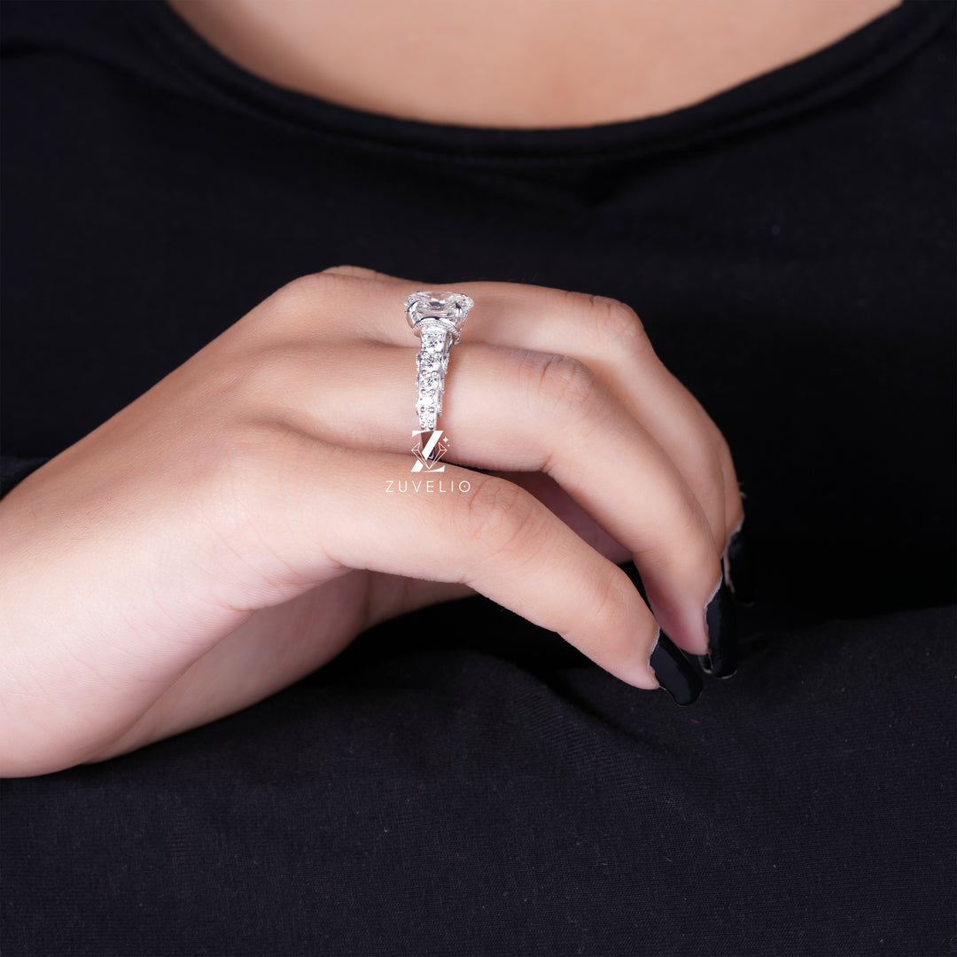Oval Cut Diamond Ring - Zuvelio.com