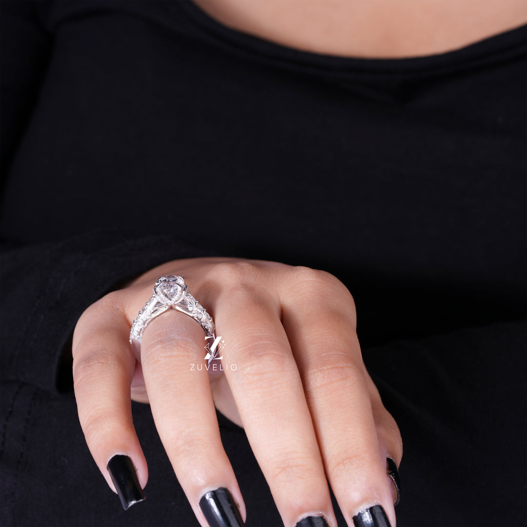 Oval Cut Diamond Ring - Zuvelio.com