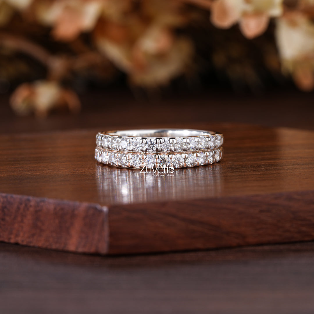 Round Pair Wedding Band - Zuvelio.com
