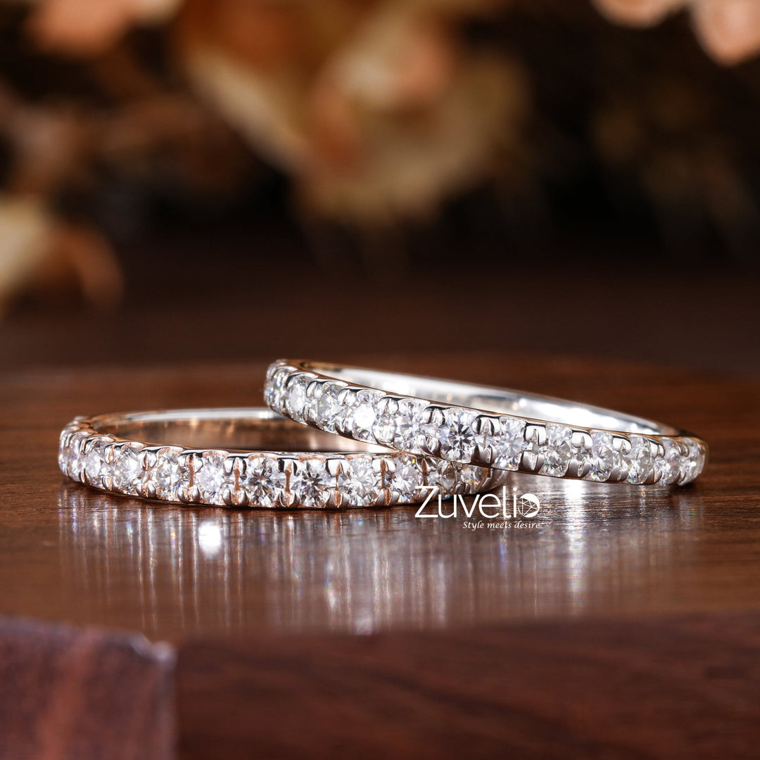 Round Pair Wedding Band - Zuvelio.com