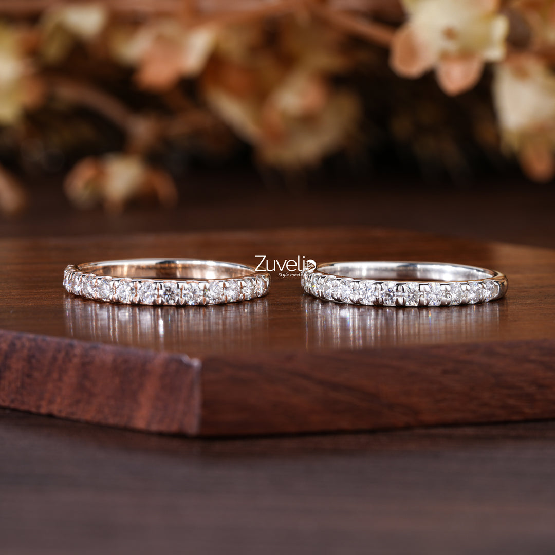 Round Pair Wedding Band - Zuvelio.com