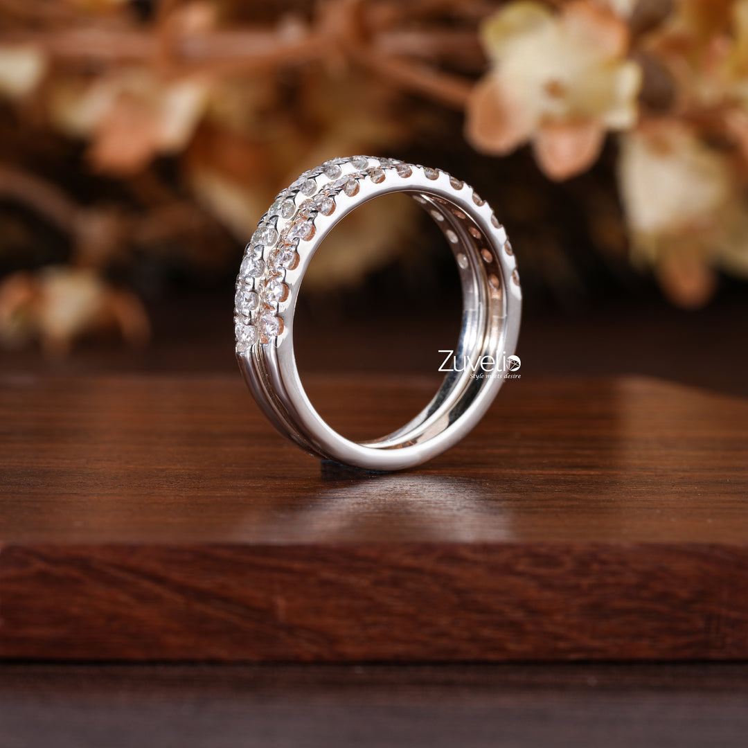 Round Pair Wedding Band - Zuvelio.com