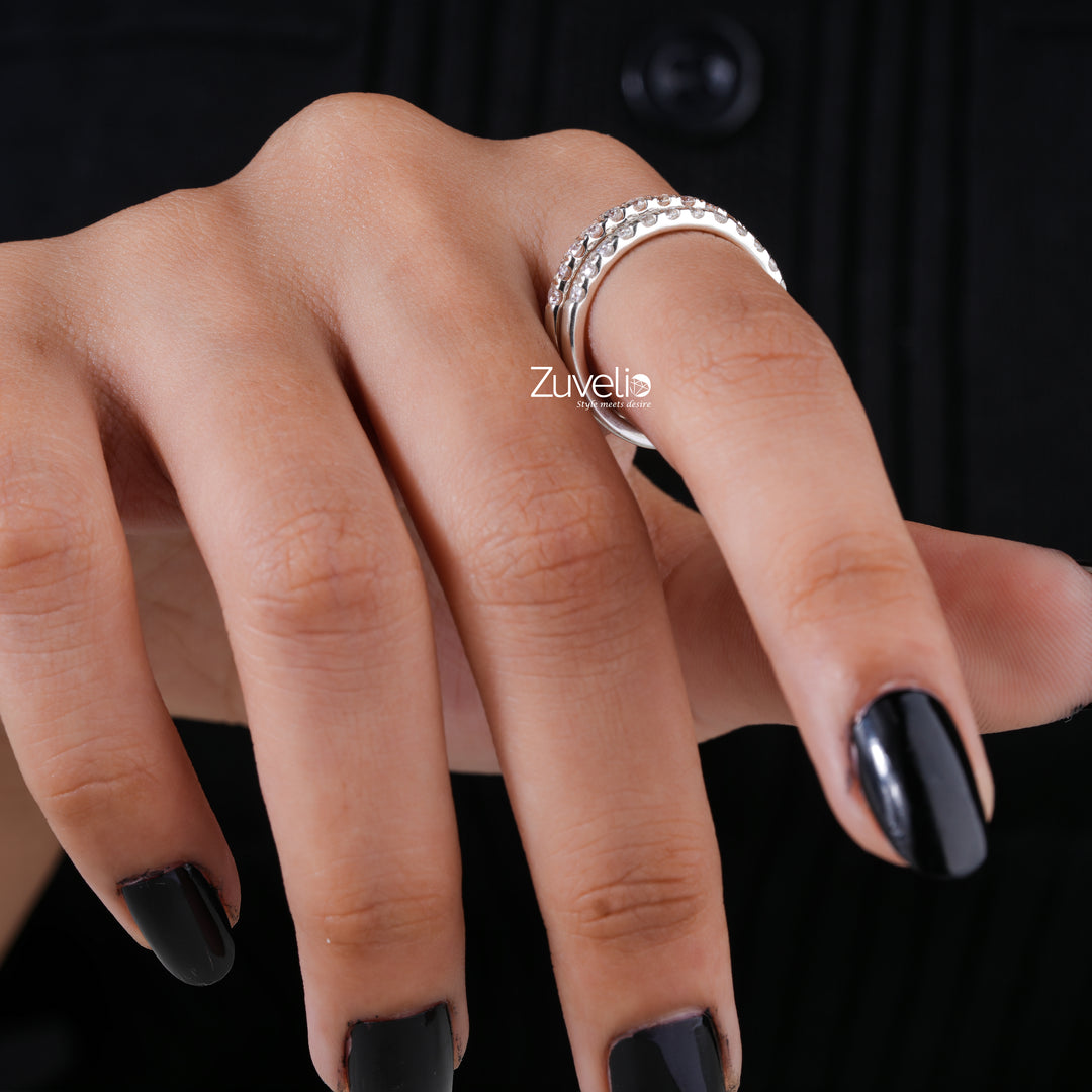 Round Pair Wedding Band - Zuvelio.com
