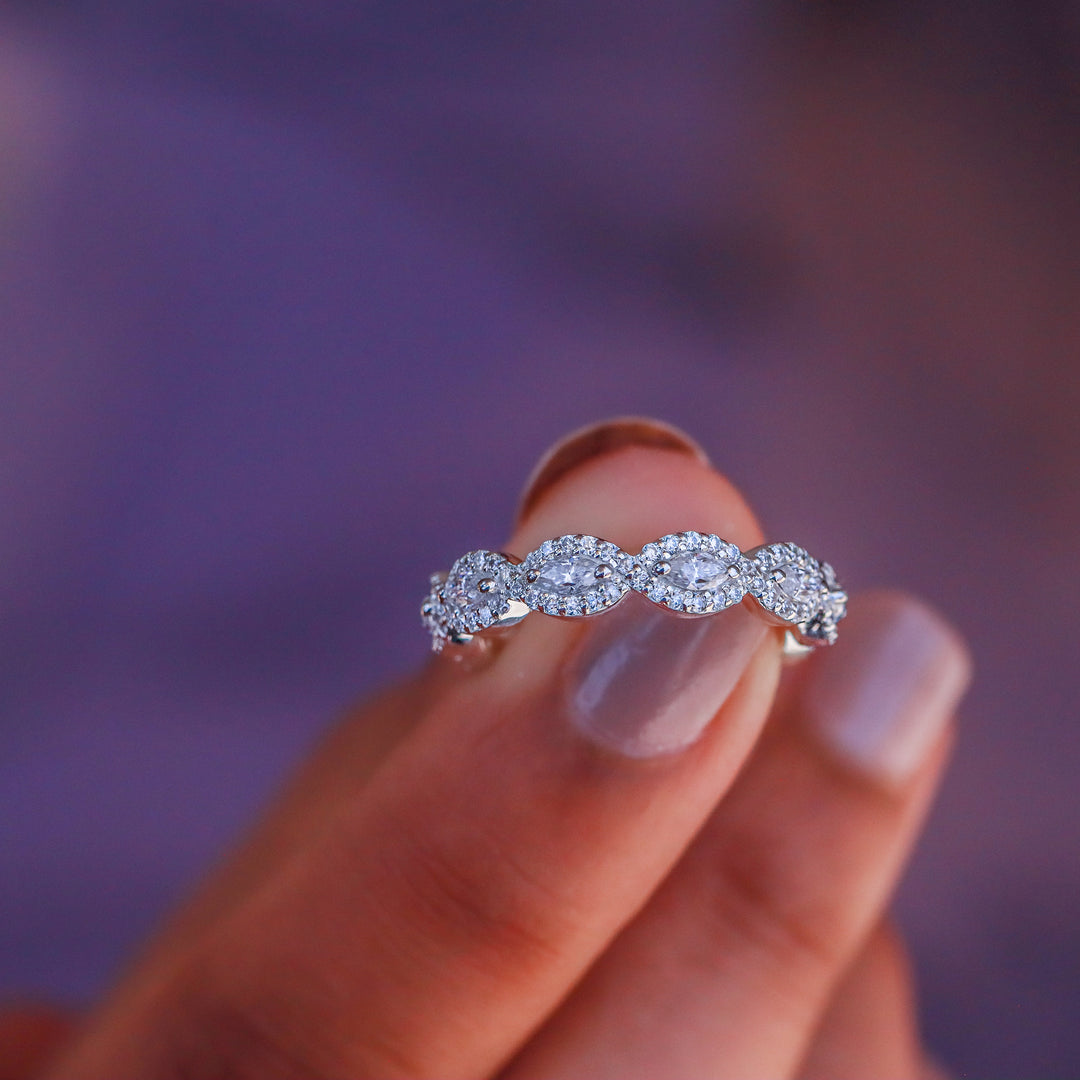 Marquise Cut Eternity Band