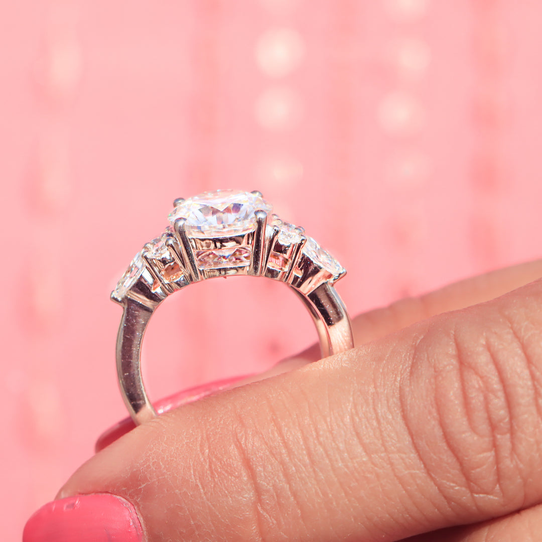 Moissanite Diamond Bridal Ring Set