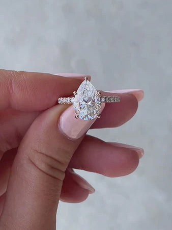 Pear Cut Wedding Ring